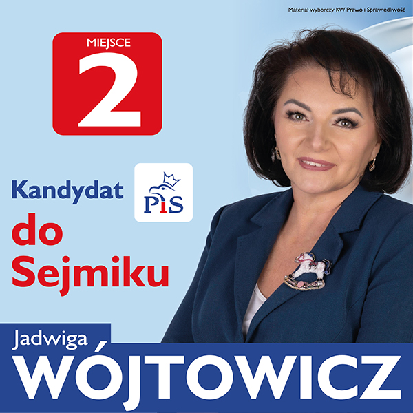 Jadwiga Wójtowicz kandydat do sejmiku województwa małopolskiego