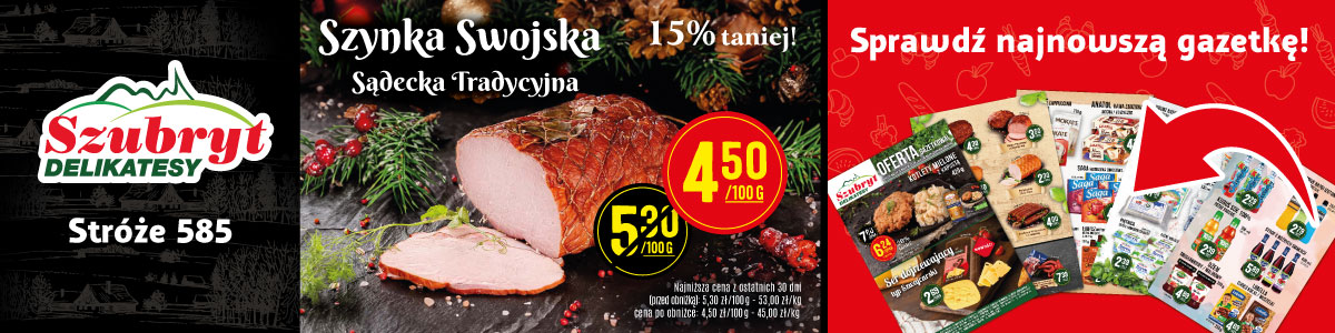 nowy sklep w Stróżach - delikatesy szubryt